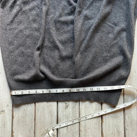 525 America | cashmere wool blend | cowl neck | long sleeve | grey | sweater | s - Picture 3 of 13